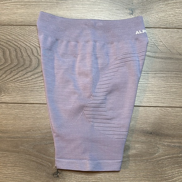 Alphalete Ozone High Rise Seamless Mauve Purple Training Shorts Size Small - Picture 5 of 8